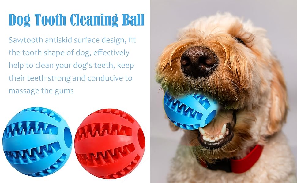 2-Pack Interactive Puzzle Balls – Treat Dispensing & Teething Toys for Dogs