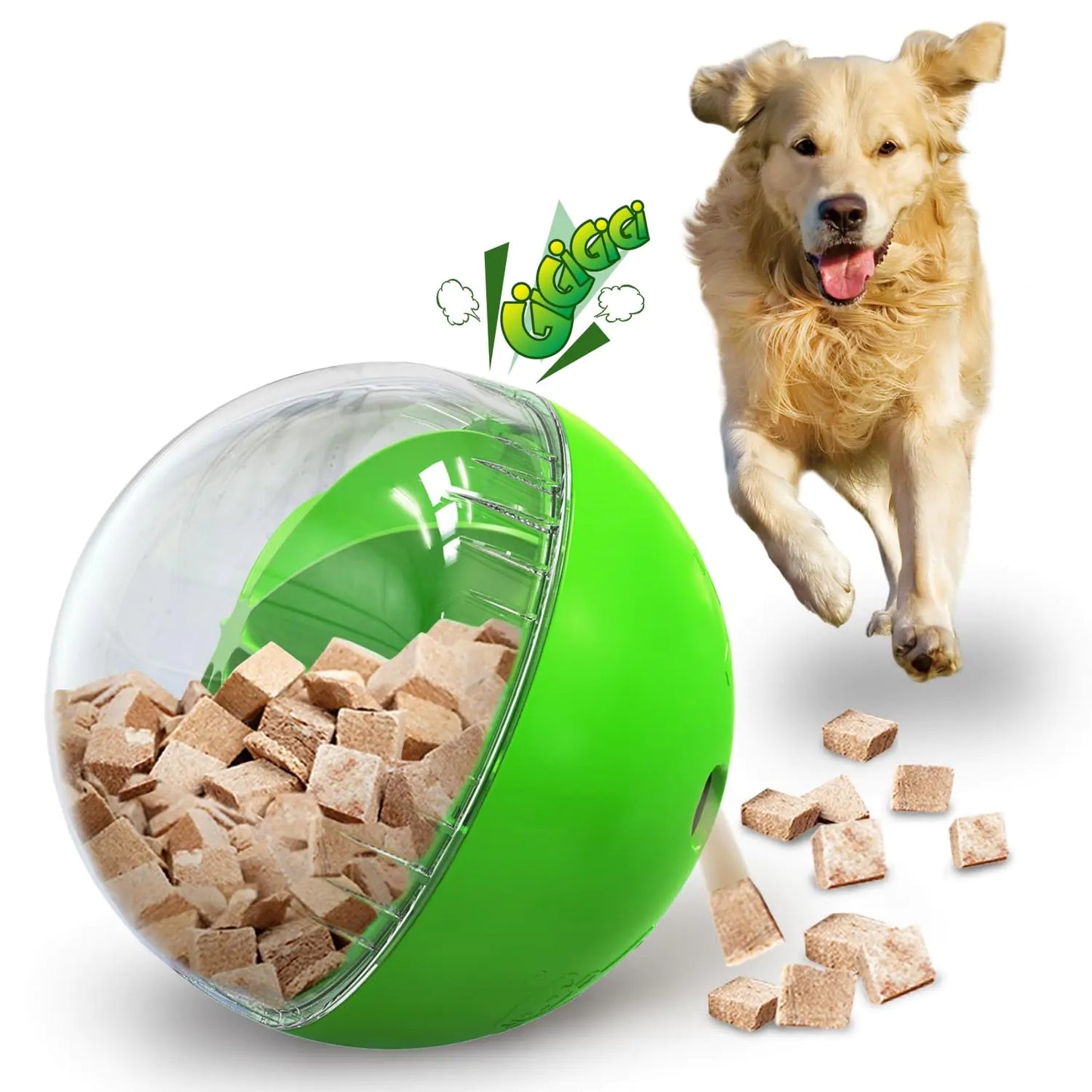 Aluckmao Interactive Treat Dispensing Toy – Mental Stimulation & Slow Feeder for Dogs