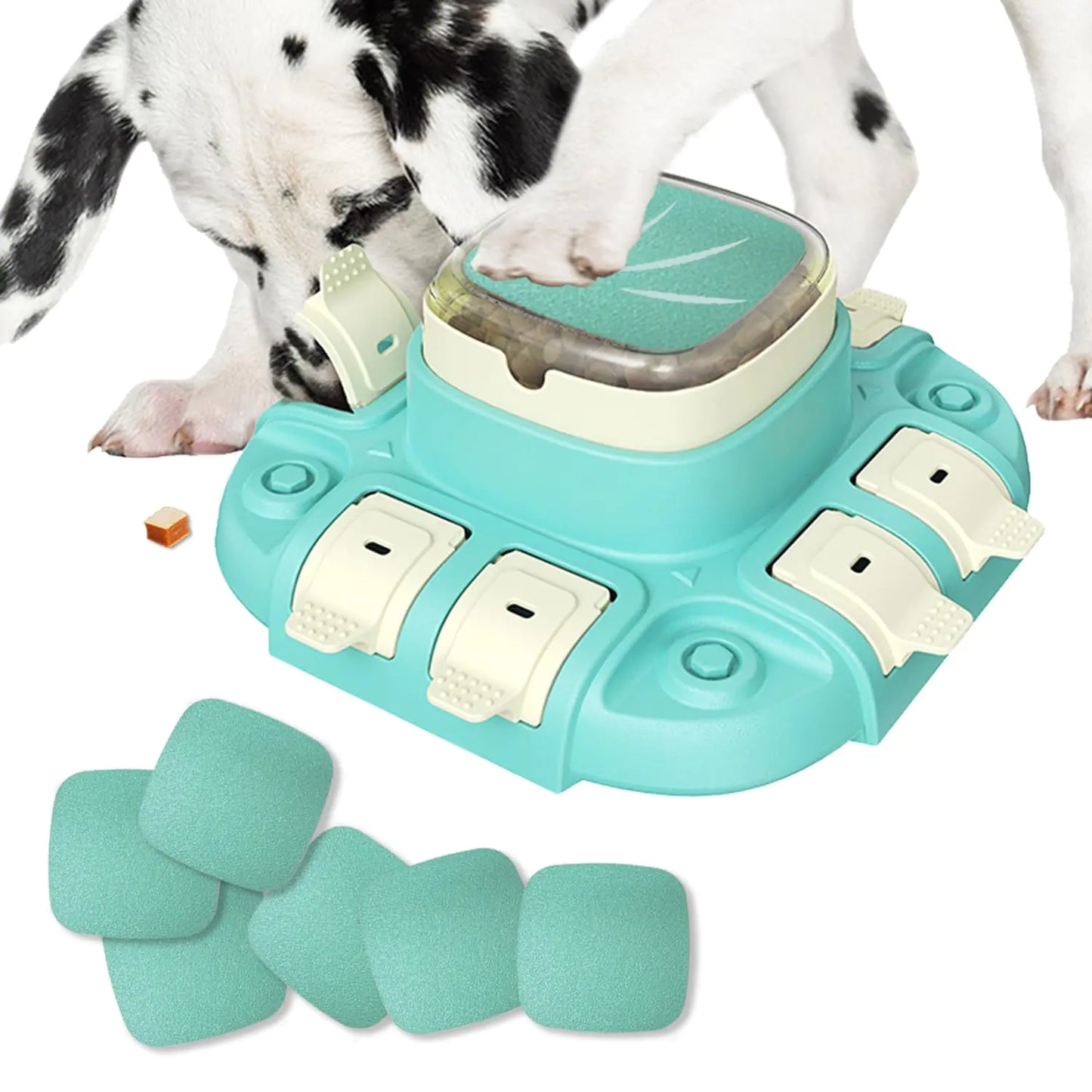 Interactive Dog Puzzle Feeder & Nail Care Toy