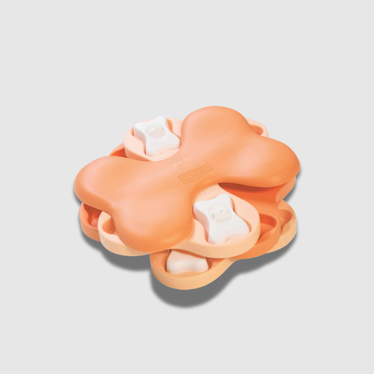 Outward Hound Puppy Tornado – Level 2 Interactive Treat Puzzle Toy for Smart Dogs & Puppies (Pink)