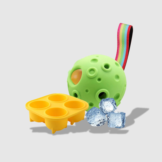 Petration Frozen Treat Dispensing Dog Toy – Freezable Licking Puzzle Ball with Silicone Mold | Anxiety Relief & Slow Feeder Chew Toy (Green)