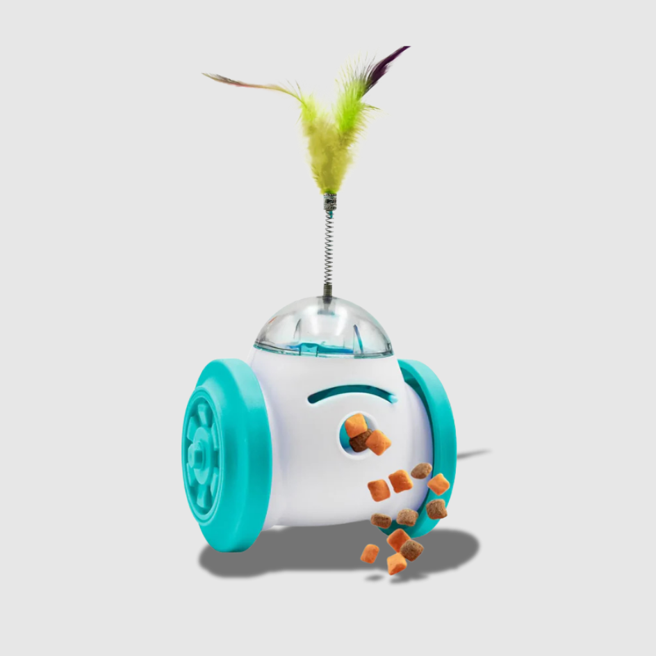 Interactive Roller Treat Dispenser – Slow Feeder Puzzle Toy for Dogs & Cats | Adjustable Food-Dispensing Toy for Digestion & IQ Training