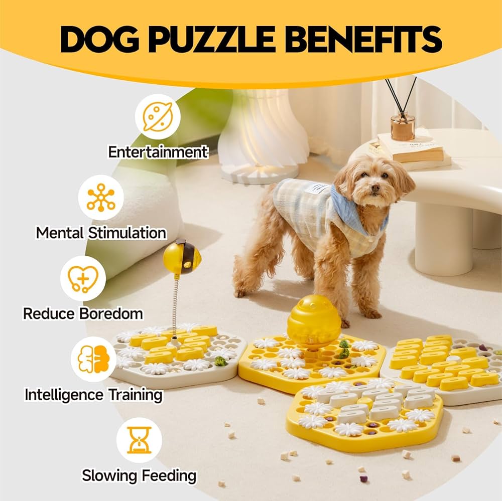MEWOOFUN™ SmartFeast – Level 1 Puzzle Feeder for Small & Medium Dogs