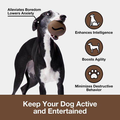 VETRESKA™ SnoopBall – Durable Treat & IQ Training Puzzle Toy for Small Dogs