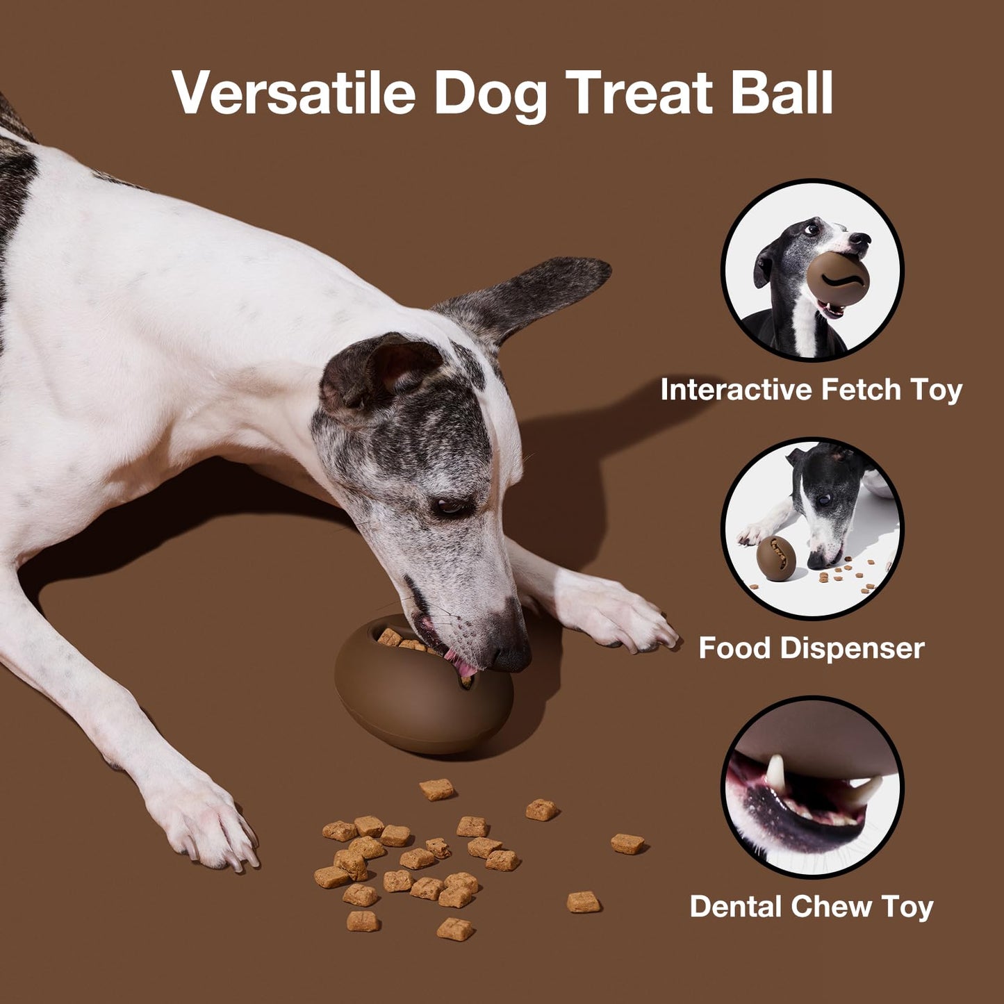 VETRESKA™ SnoopBall – Durable Treat & IQ Training Puzzle Toy for Small Dogs