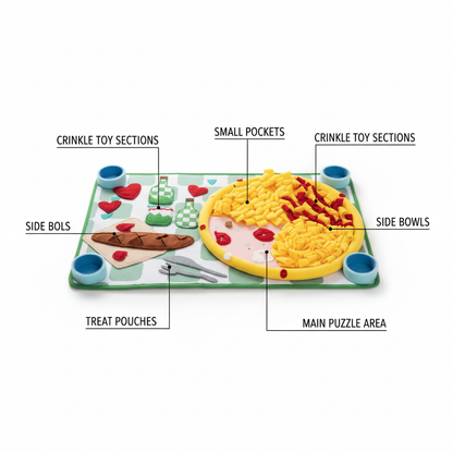 PawPicnic™ Snuffle Mat – Interactive Foraging & Slow-Feeding Mat for Dogs (Medium)