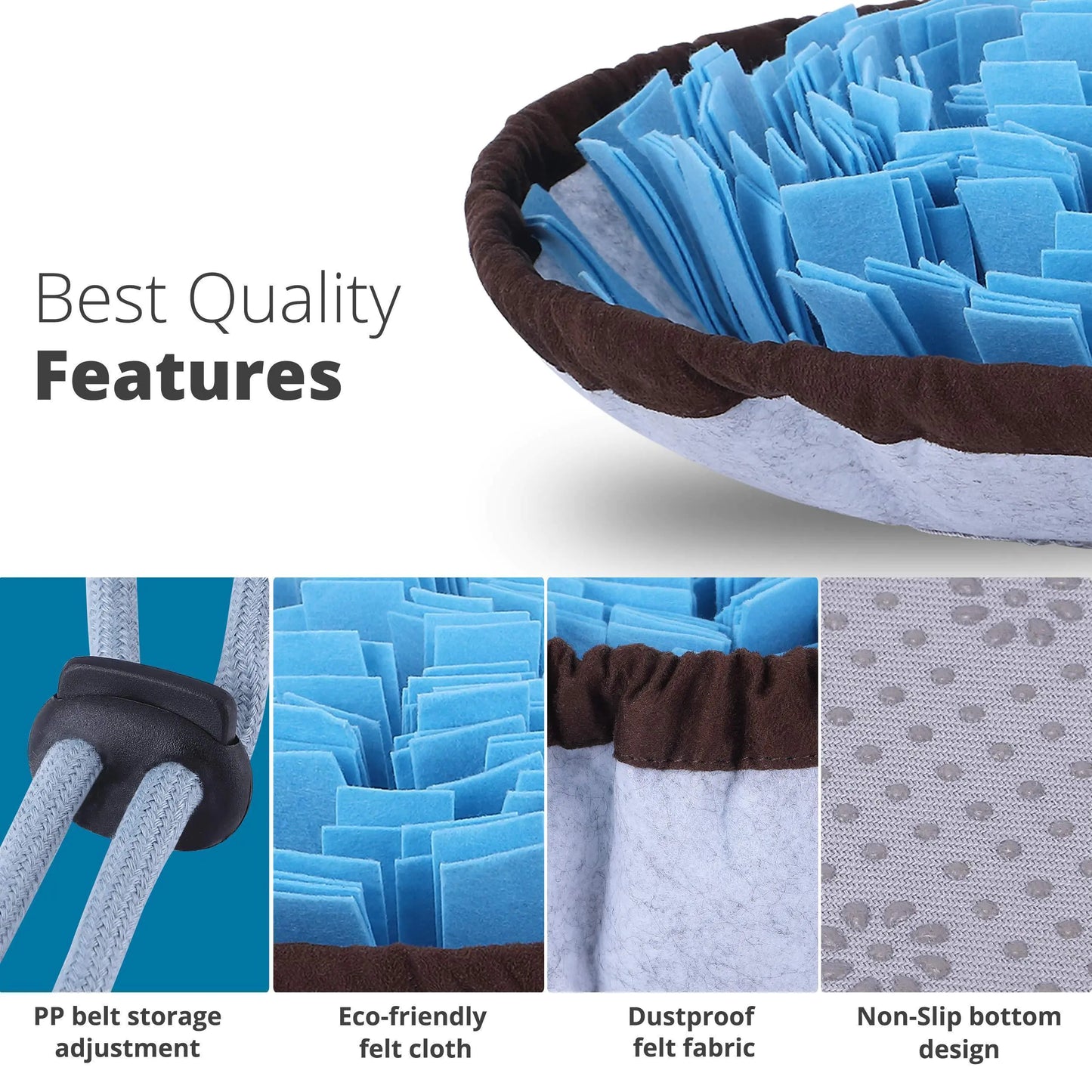 Adjustable Snuffle Foraging Mat – Interactive Dog Puzzle Toy for Stress Relief & Training