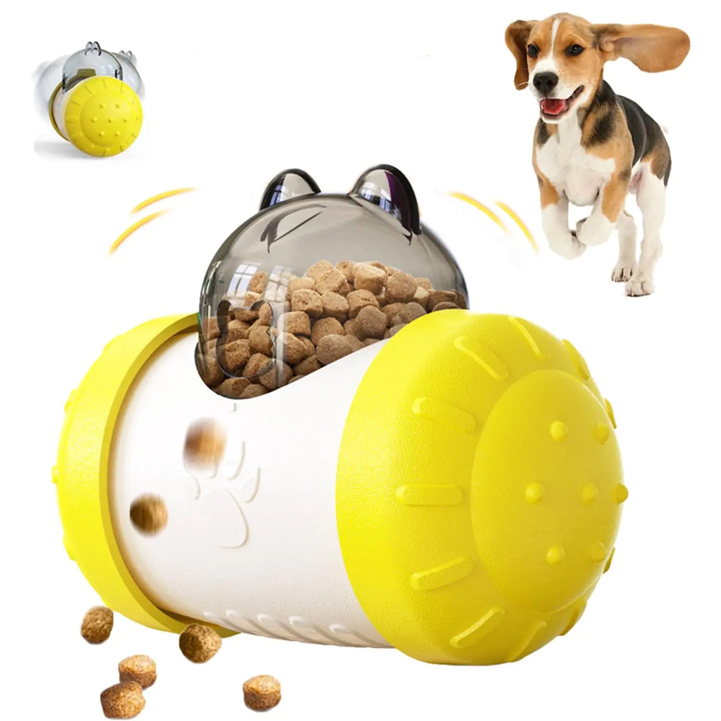 JXGSSLJX™ Roll-N-Reward Ball – Interactive Treat & Puzzle Toy for Smart Small Dogs