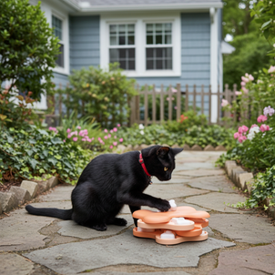 Outward Hound Puppy Tornado – Level 2 Interactive Treat Puzzle Toy for Smart Dogs & Puppies (Pink)