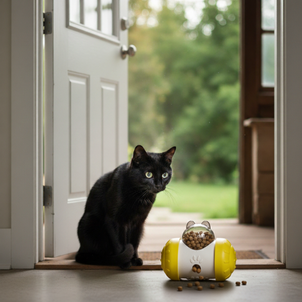 JXGSSLJX™ Roll-N-Reward Ball – Interactive Treat & Puzzle Toy for Smart Small Dogs