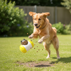 JXGSSLJX™ Roll-N-Reward Ball – Interactive Treat & Puzzle Toy for Smart Small Dogs