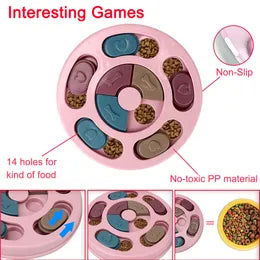 Dr. Catch™ SmartFeeder – Interactive IQ Puzzle Toy for Small Dogs (Pink)