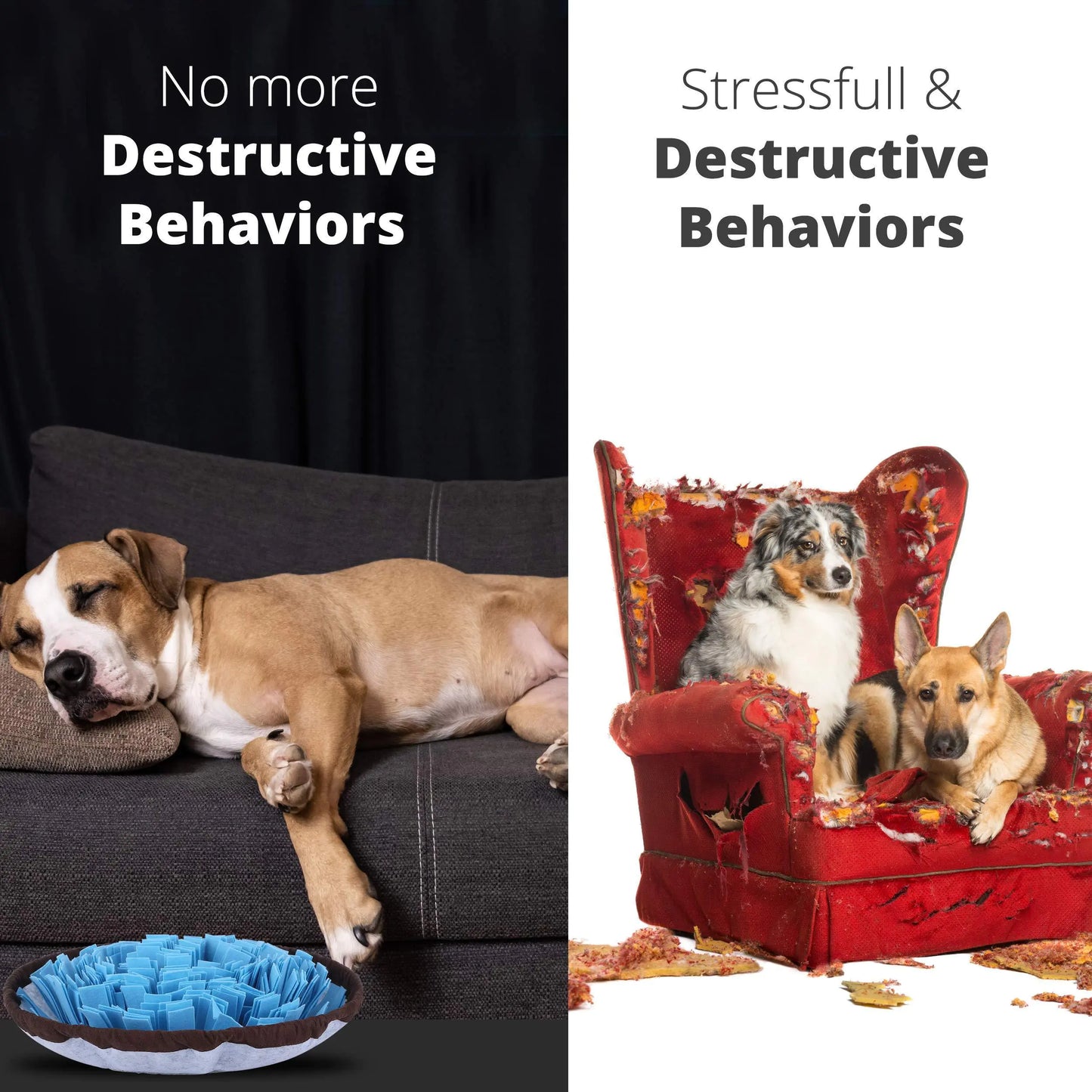 Adjustable Snuffle Foraging Mat – Interactive Dog Puzzle Toy for Stress Relief & Training