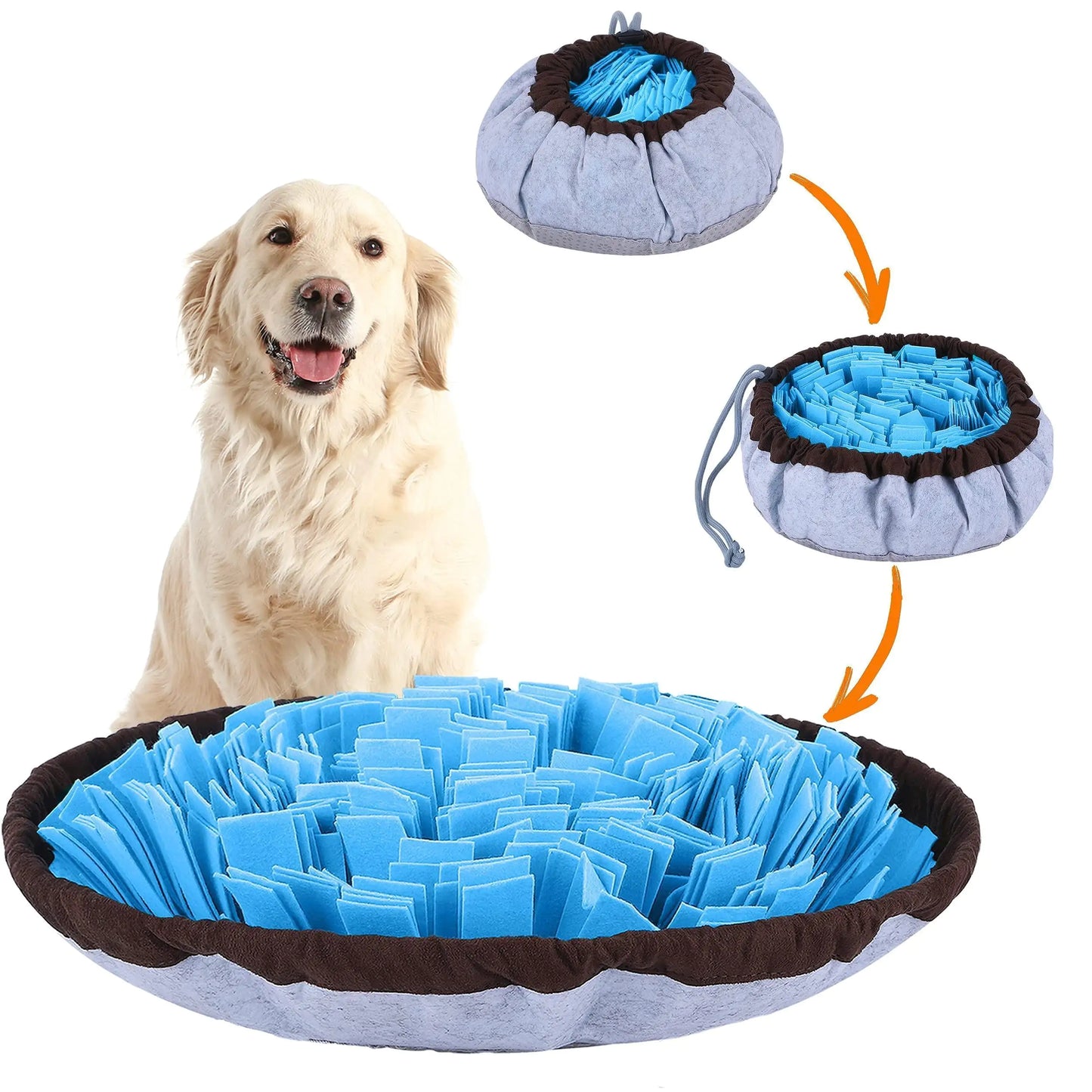 Adjustable Snuffle Foraging Mat – Interactive Dog Puzzle Toy for Stress Relief & Training